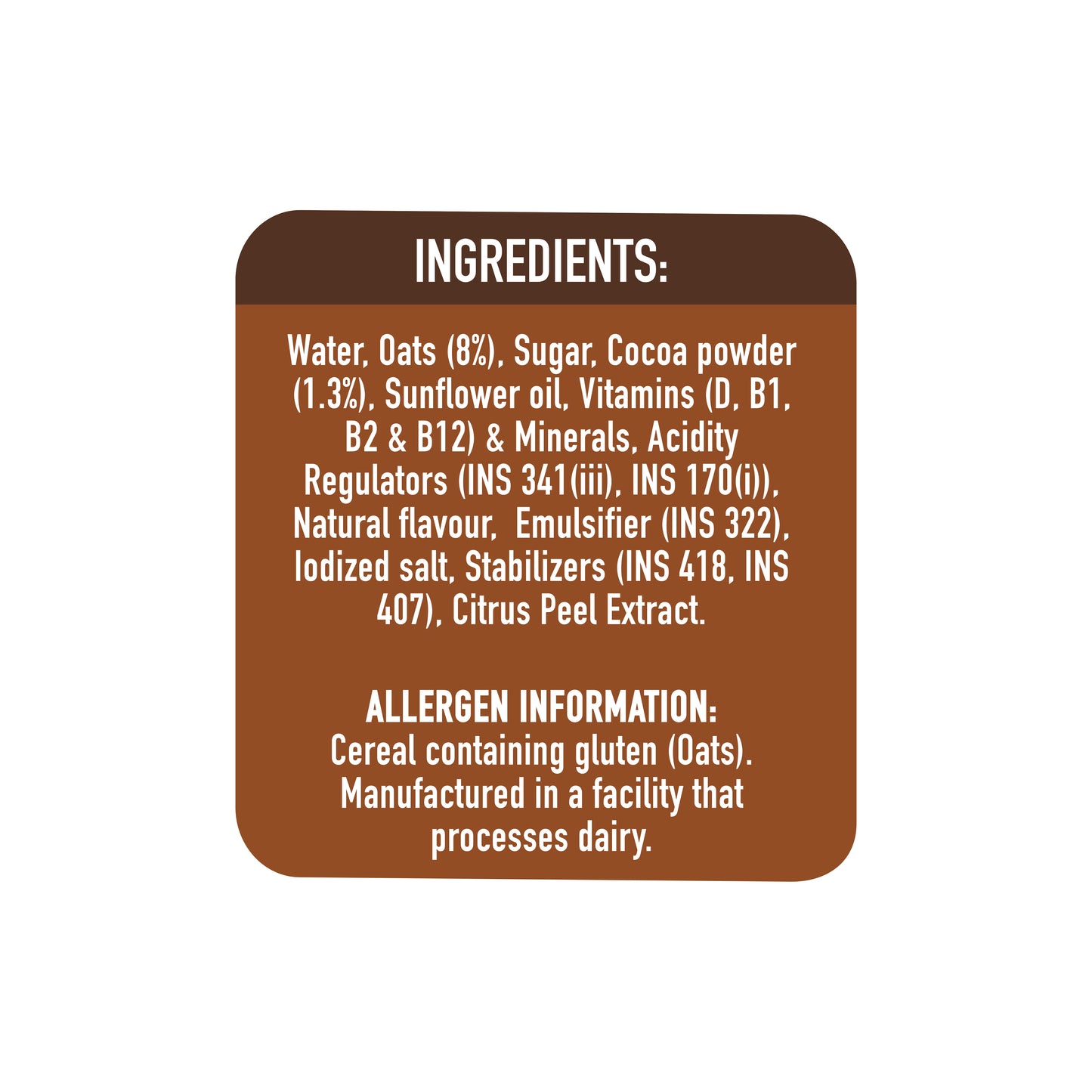 Only Earth Oats Shake Belgian Chocolate 1L