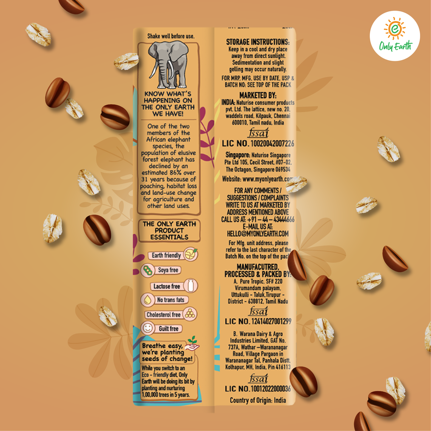 Cold Coffee Oats Shake
