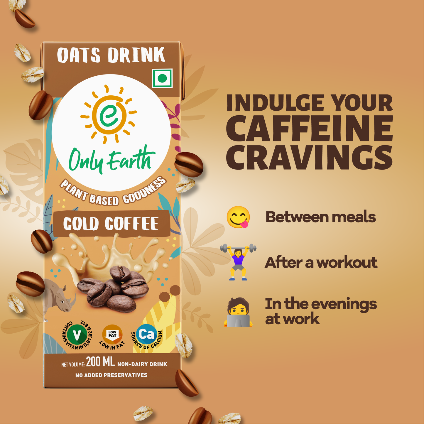 Cold Coffee Oats Shake