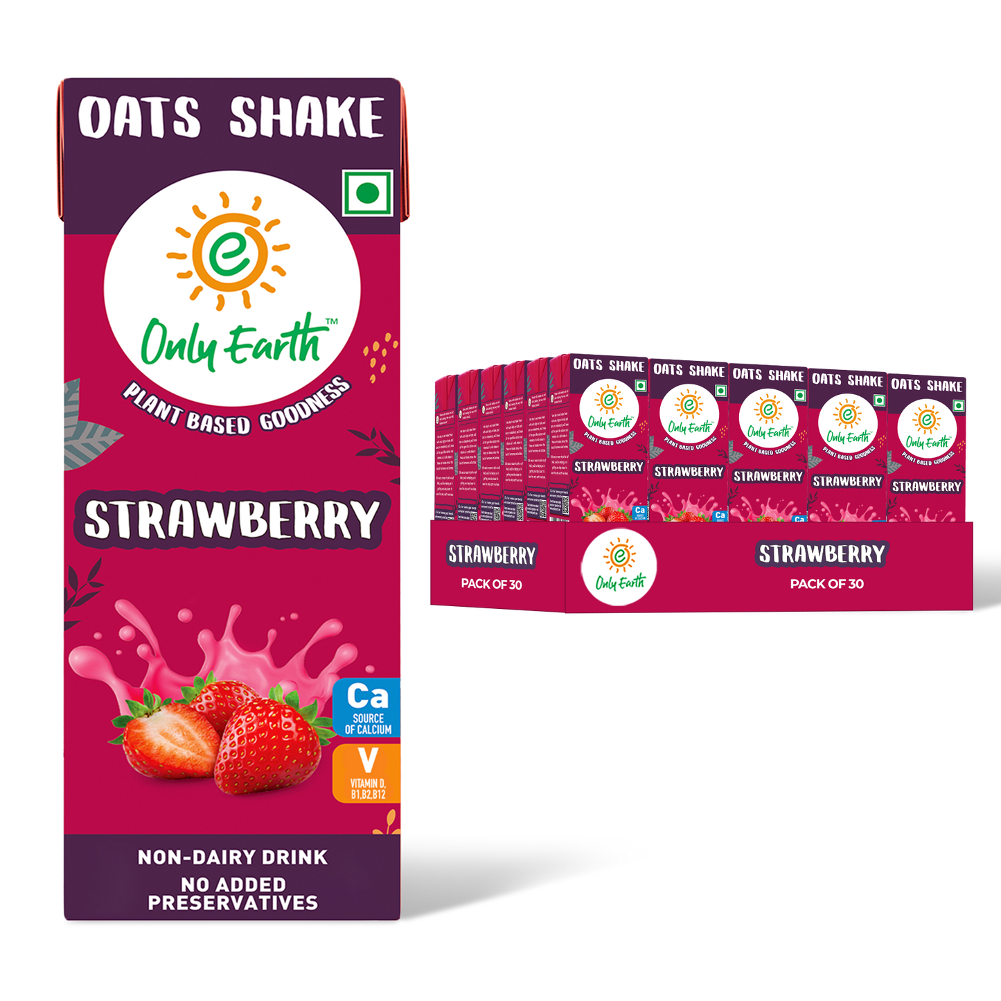 Oats Shake - Strawberry 165ml Multipack