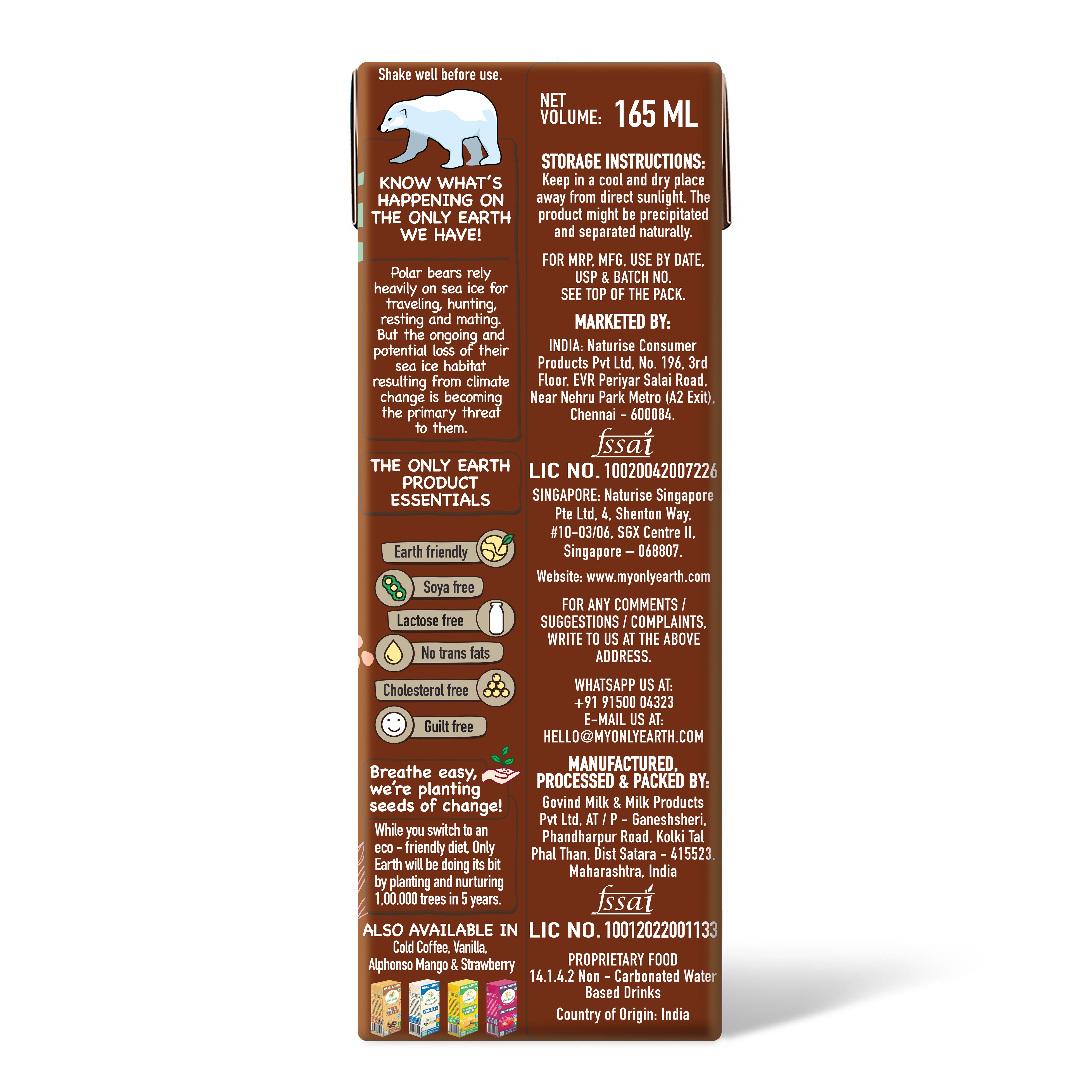 Oats Shake - Belgian Chocolate 165ml Multipack