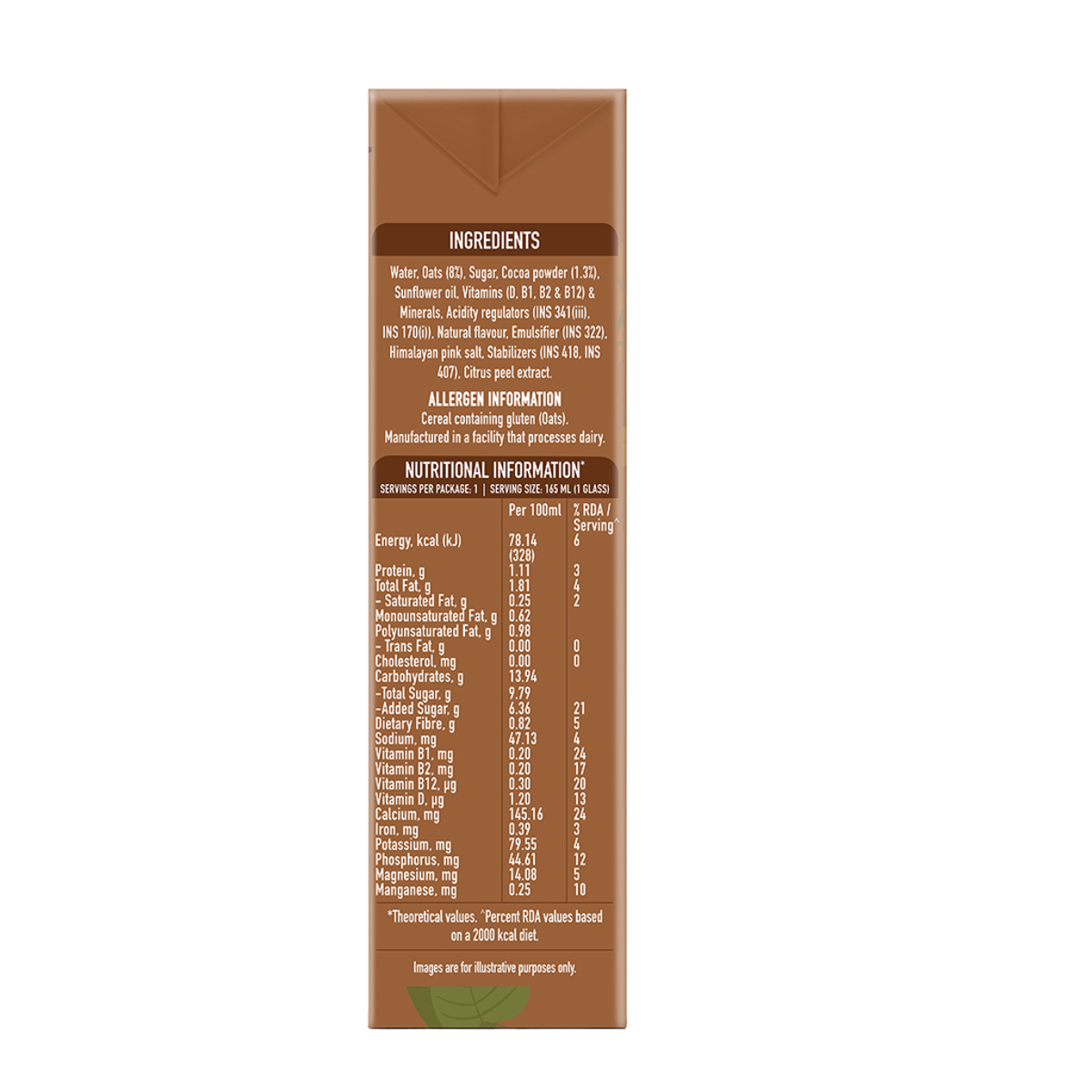 Oats Shake - Belgian Chocolate 165ml (P27)