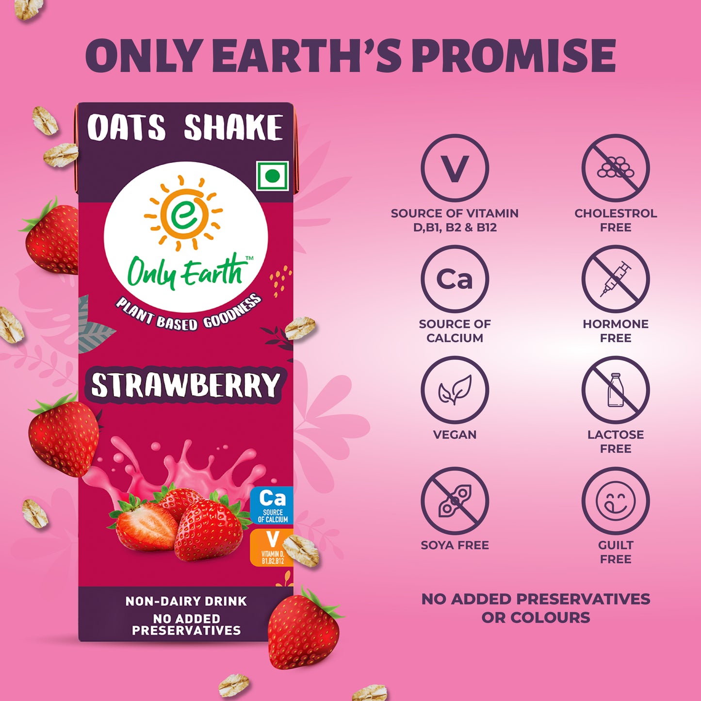 Oats Shake Strawberry