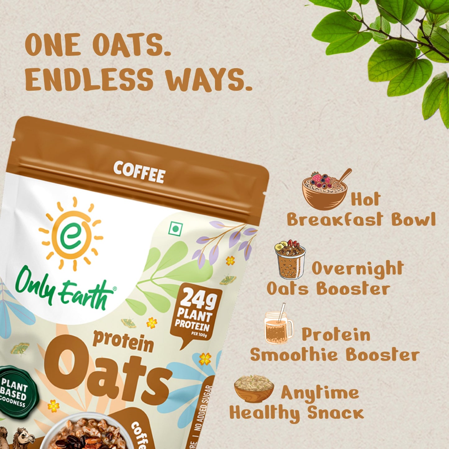 Only Earth Protein Oats Coffee