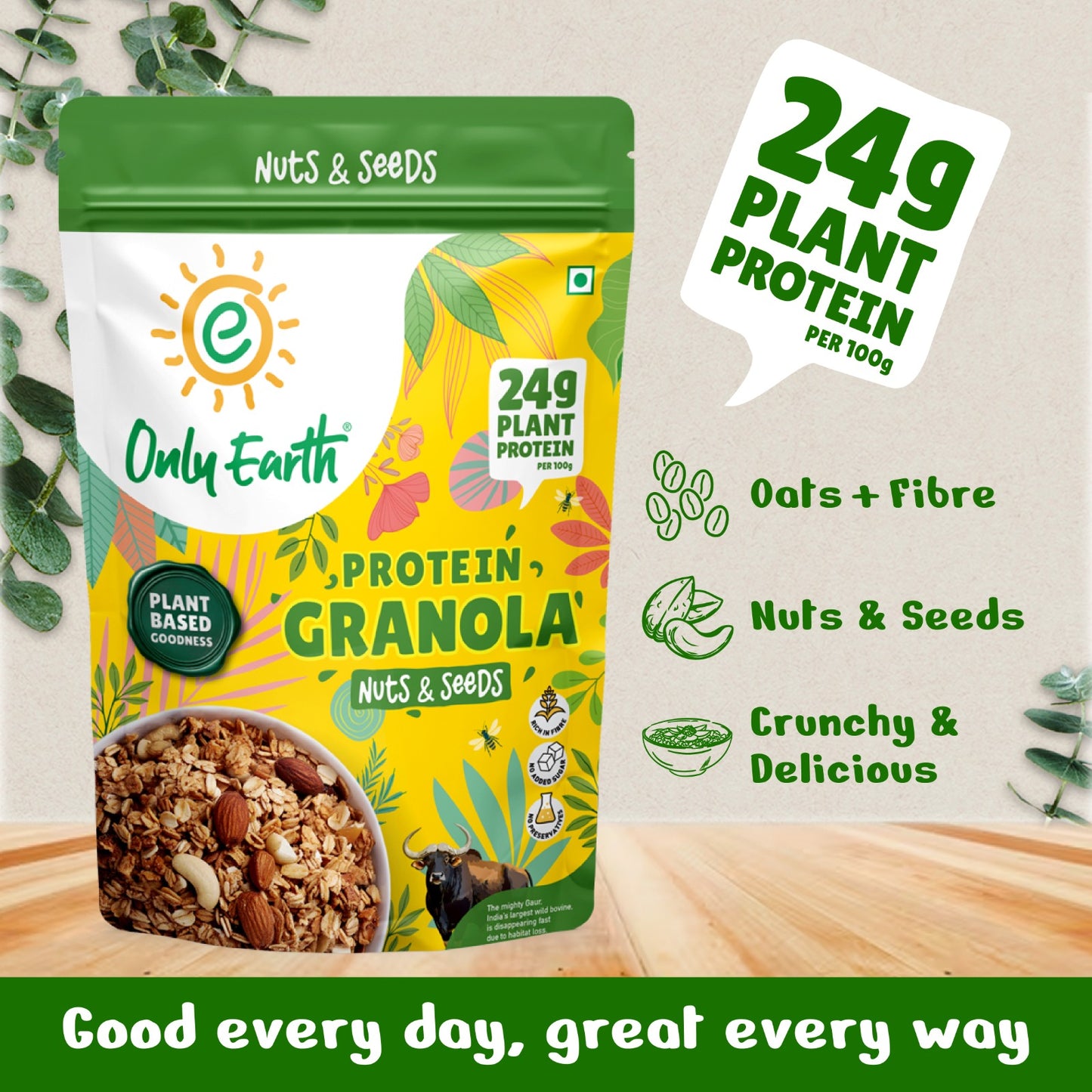24g Protein Granola - Nuts & Seeds 350g