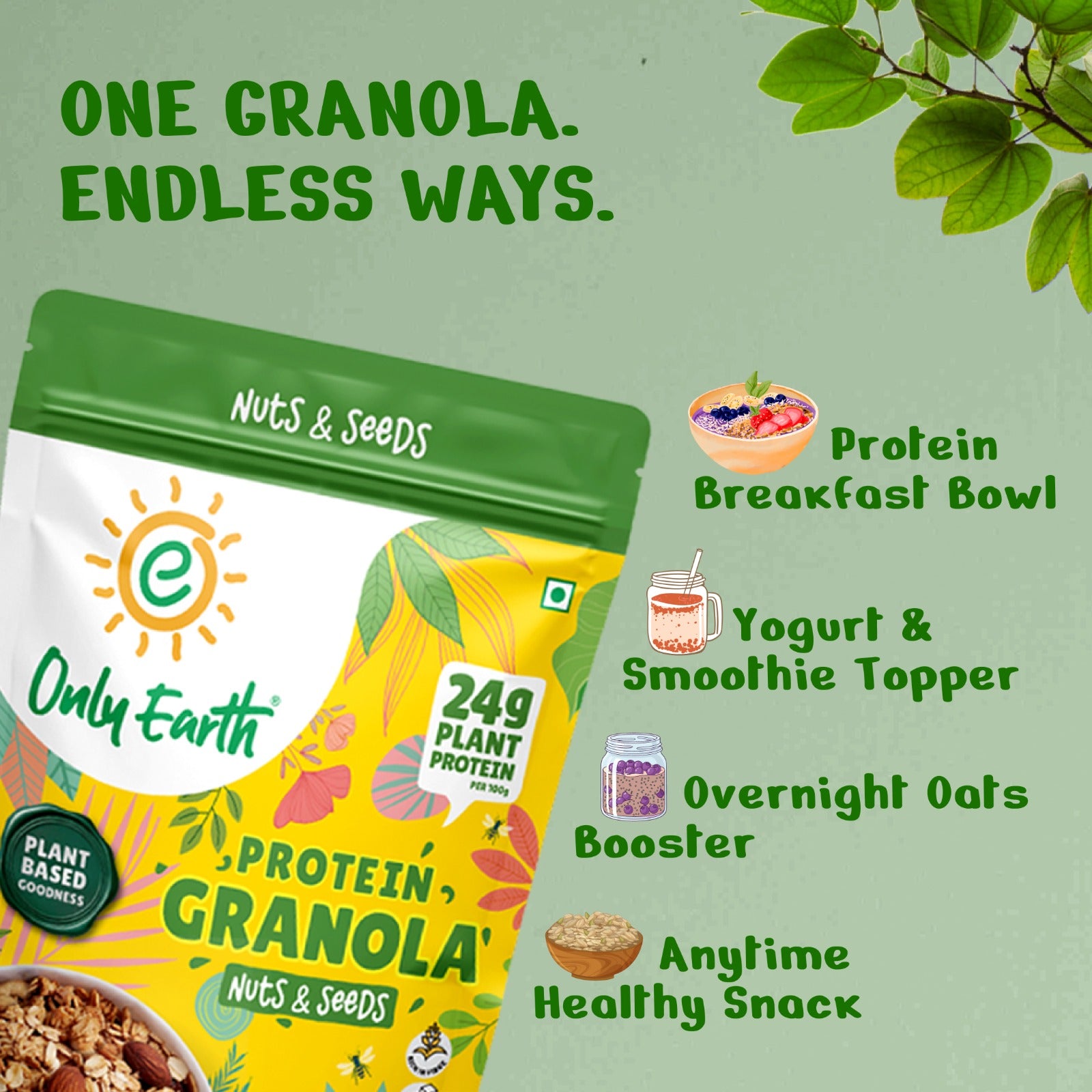 24g Protein Granola - Nuts & Seeds 350g