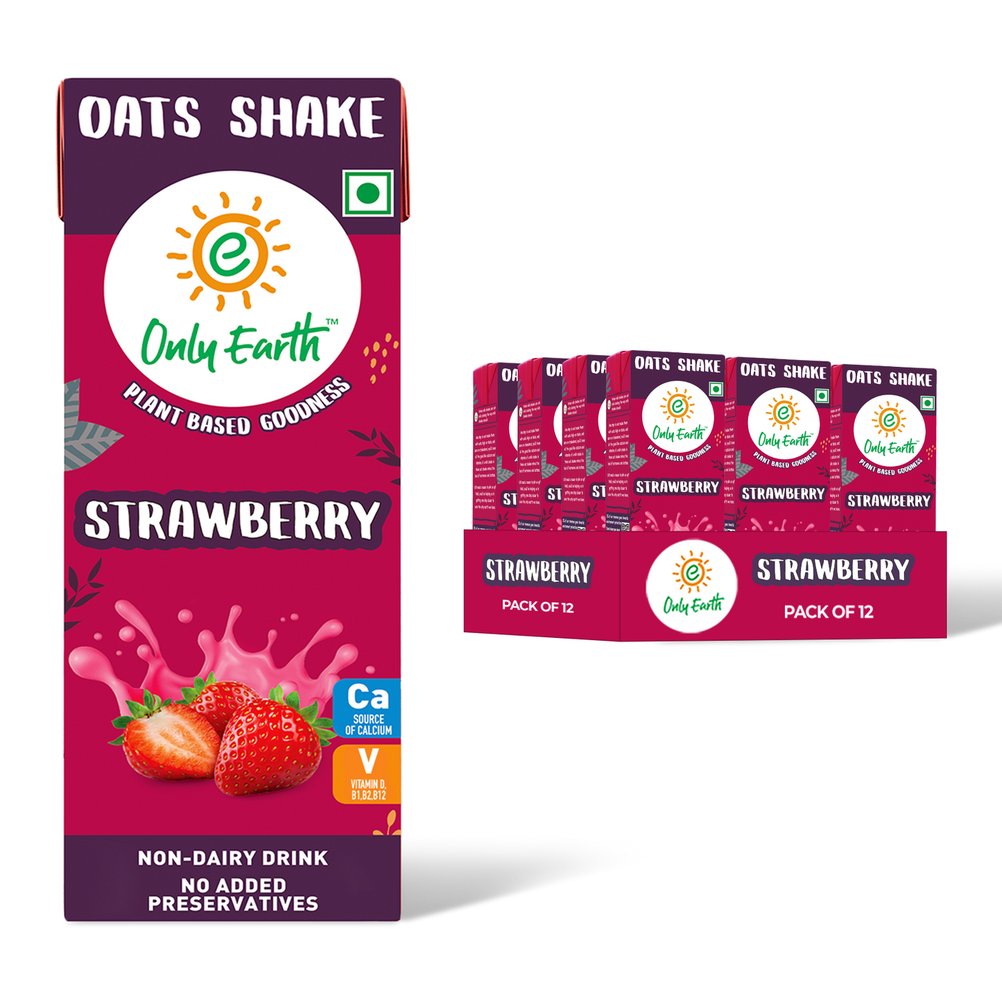 Oats Shake Strawberry